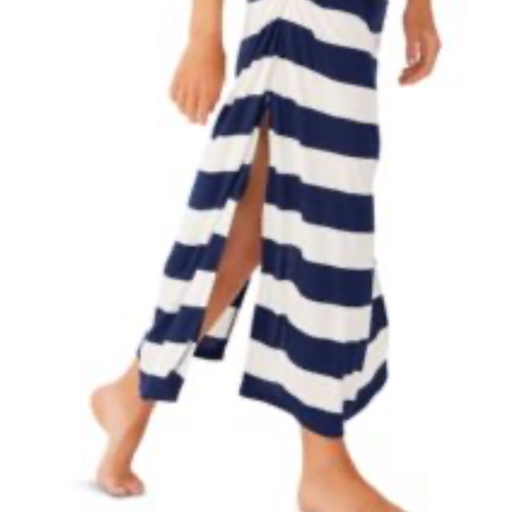 NWT Tommy Bahama Blue and White Sleeveless Maxi Dress - Picture 3 of 10